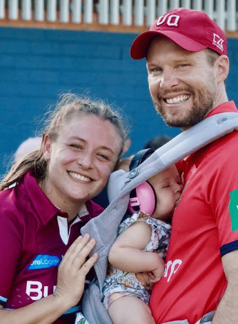 With his wife Laurence and daughter Pierrette, Adrian embraces his new family life.
