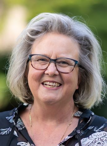 The image is of physiotherapy researcher Professor Kay Crossley. 