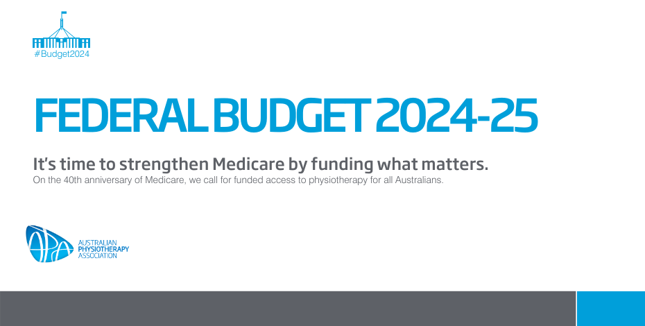Tile with a white background that reads Federal Budget 2024-25.