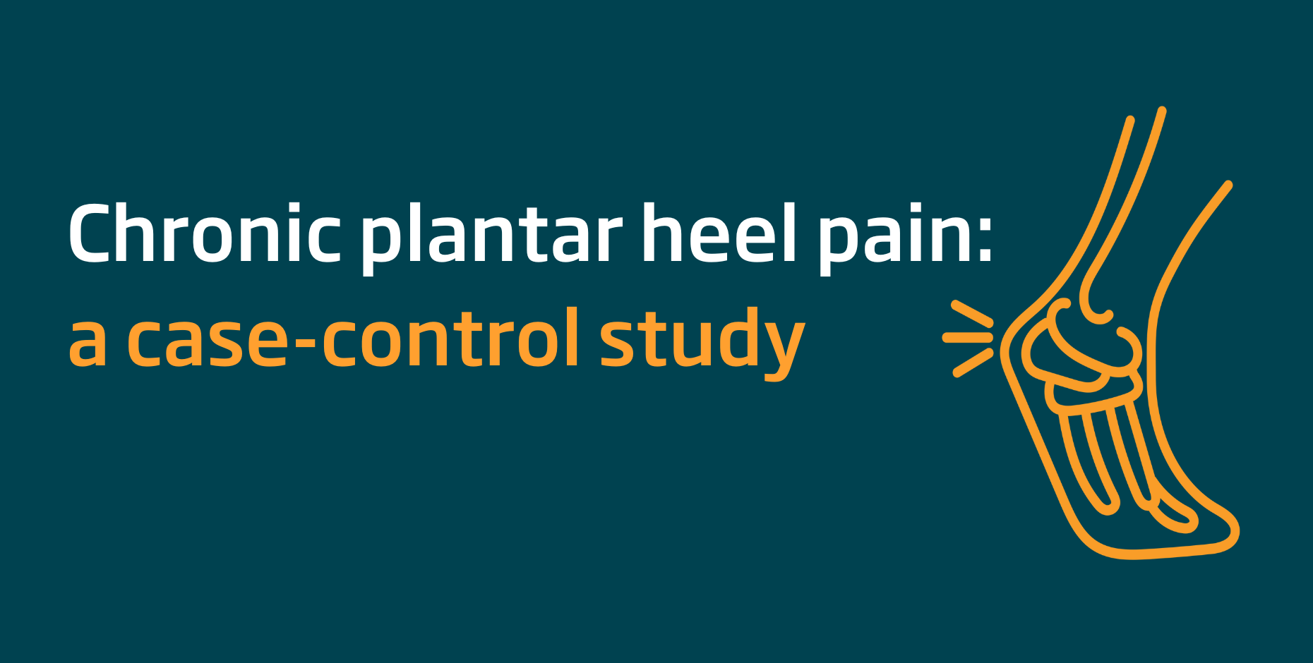 Chronic plantar heel pain: a case-control study