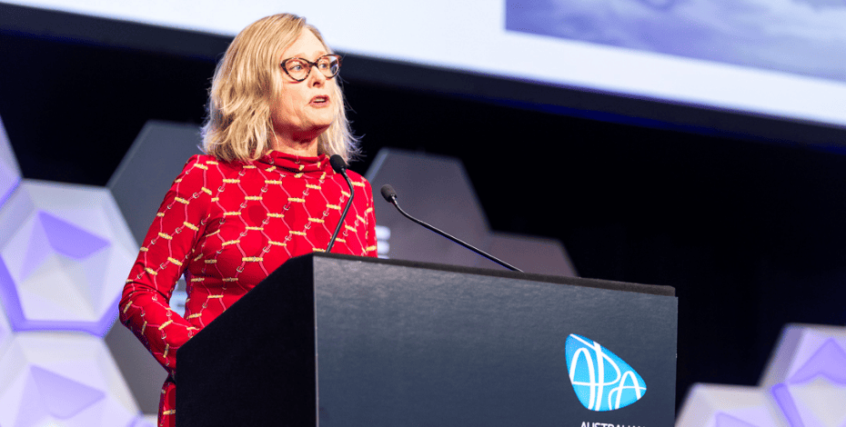 Professor Anne Holland delivered the Journal of Physiotherapy Rob Herbert Oration. Picture: Michael Blyde