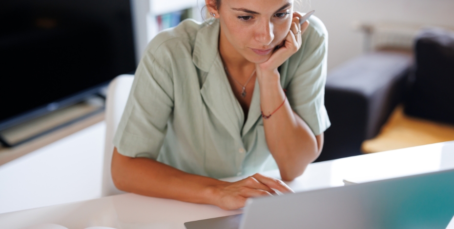 Person using computer