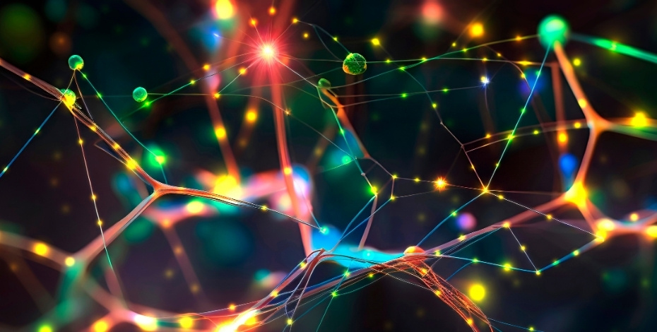A graphic representation of a neural network