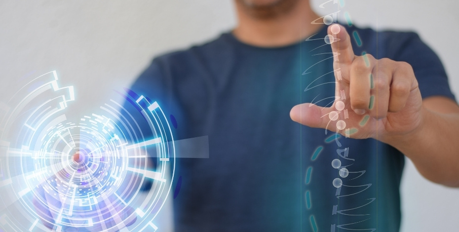 A creative image that suggests a depiction of technological advancements in healthcare.