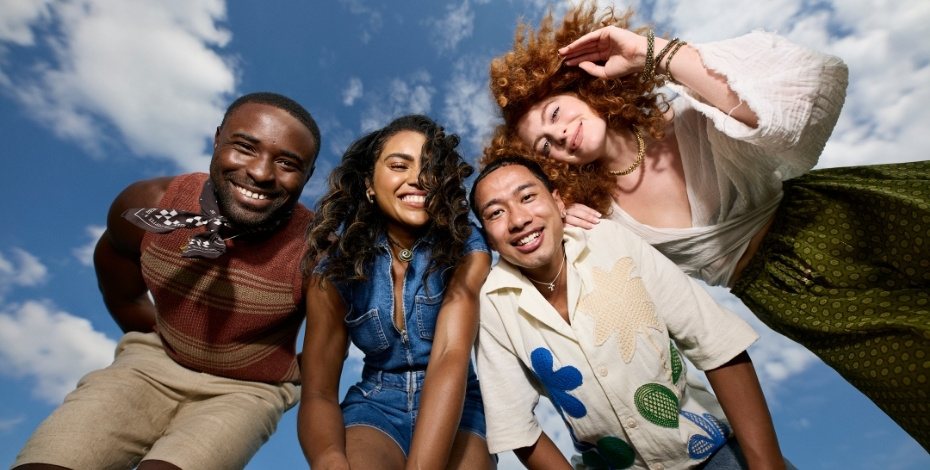A diverse group of students 