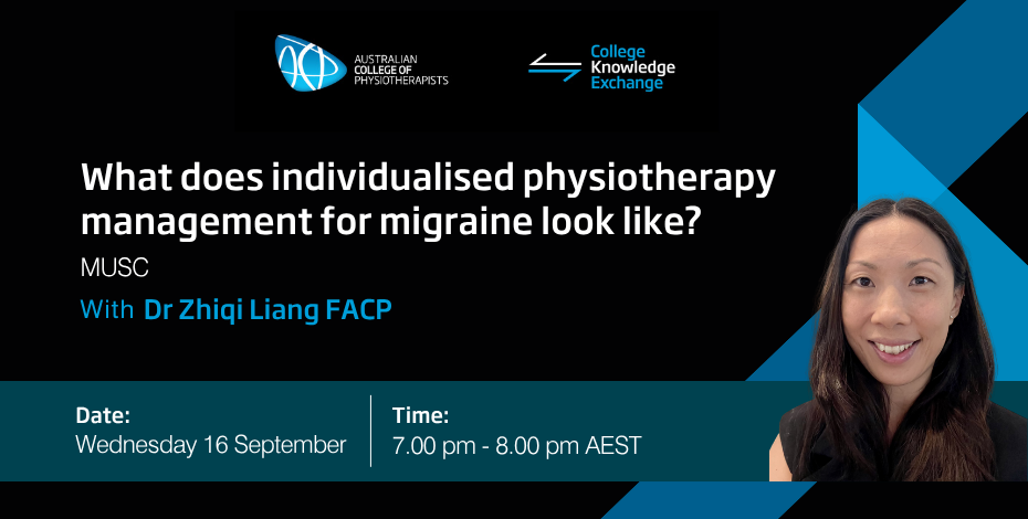 What does individualised physiotherapy management for migraine look like? with Dr Zhiqi Liang FACP