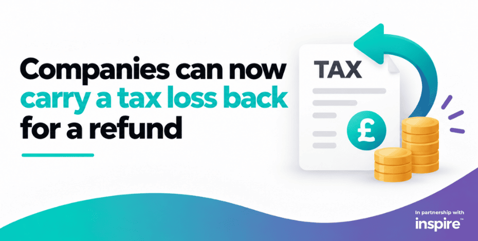 Companies can now carry a tax loss back for a refund