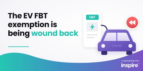 The EV fringe benefits tax exemption is being wound back