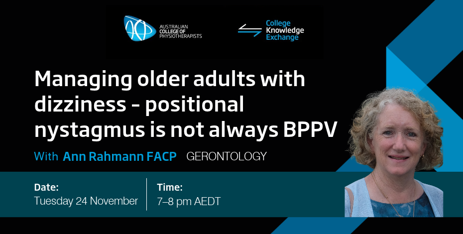 Managing older adults with dizziness – positional nystagmus is not always BPPV