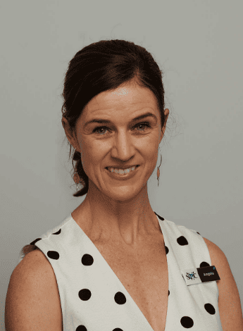 the photo is of Angela James, a pelvic health physiotherapist
