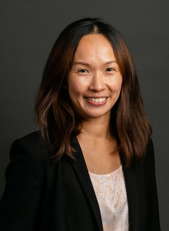The photo is of physiotherapist Germaine Tan