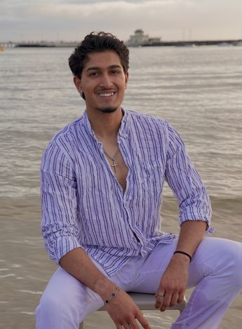 Final-year La Trobe University physiotherapy student Mehul Chisti.
